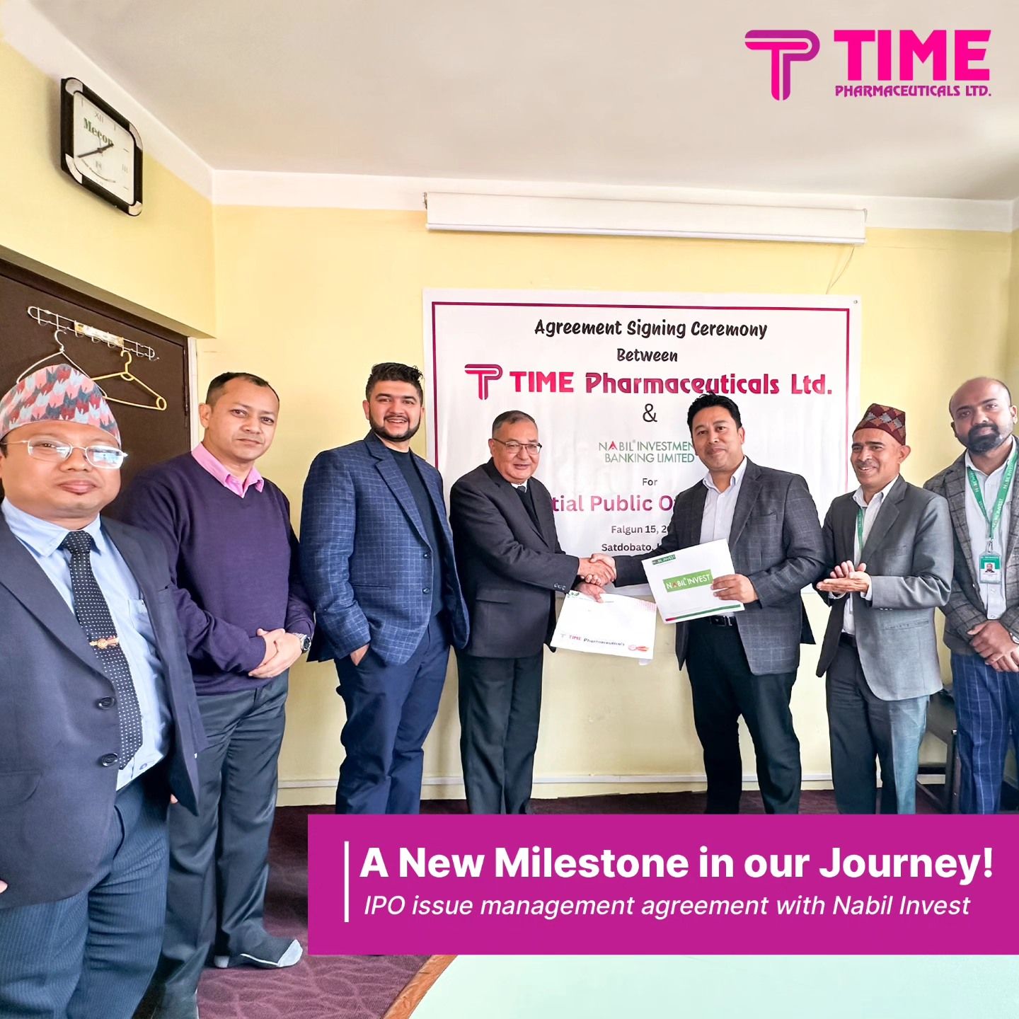 An agreement with N Invest for IPO issue management